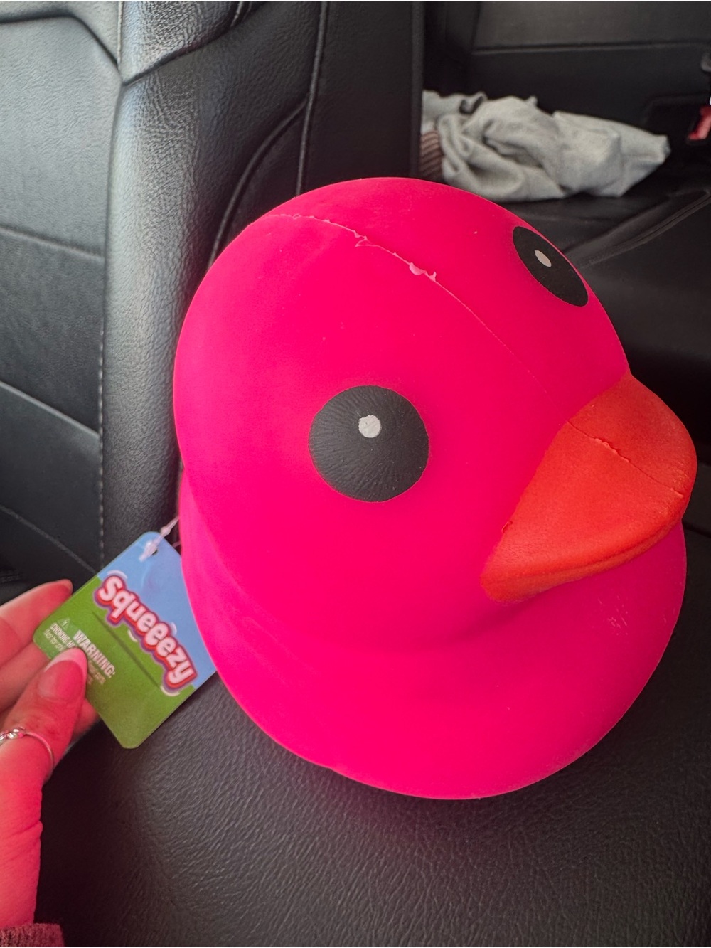 Hot Pink Squeezy Duck